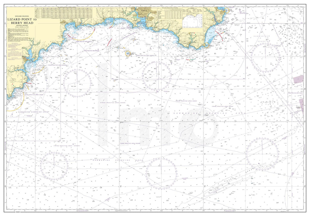 Nautical Chart - Admiralty Chart 442 - Lizard Point to Berry Head