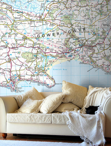 Map Wallpaper - Custom Ordnance Survey Landranger Map
