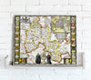 Map Canvas - Vintage County Map - Oxfordshire - Love Maps On...
