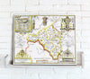 Map Canvas - Vintage County Map - Radnorshire - Love Maps On... - 1