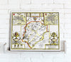 Map Canvas - Vintage County Map - Rutland - Love Maps On...