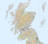Map Wallpaper - Scotland