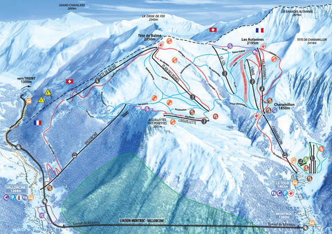 Piste Map Poster - Balme