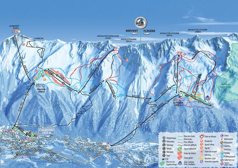 Piste Map Poster - Chamonix