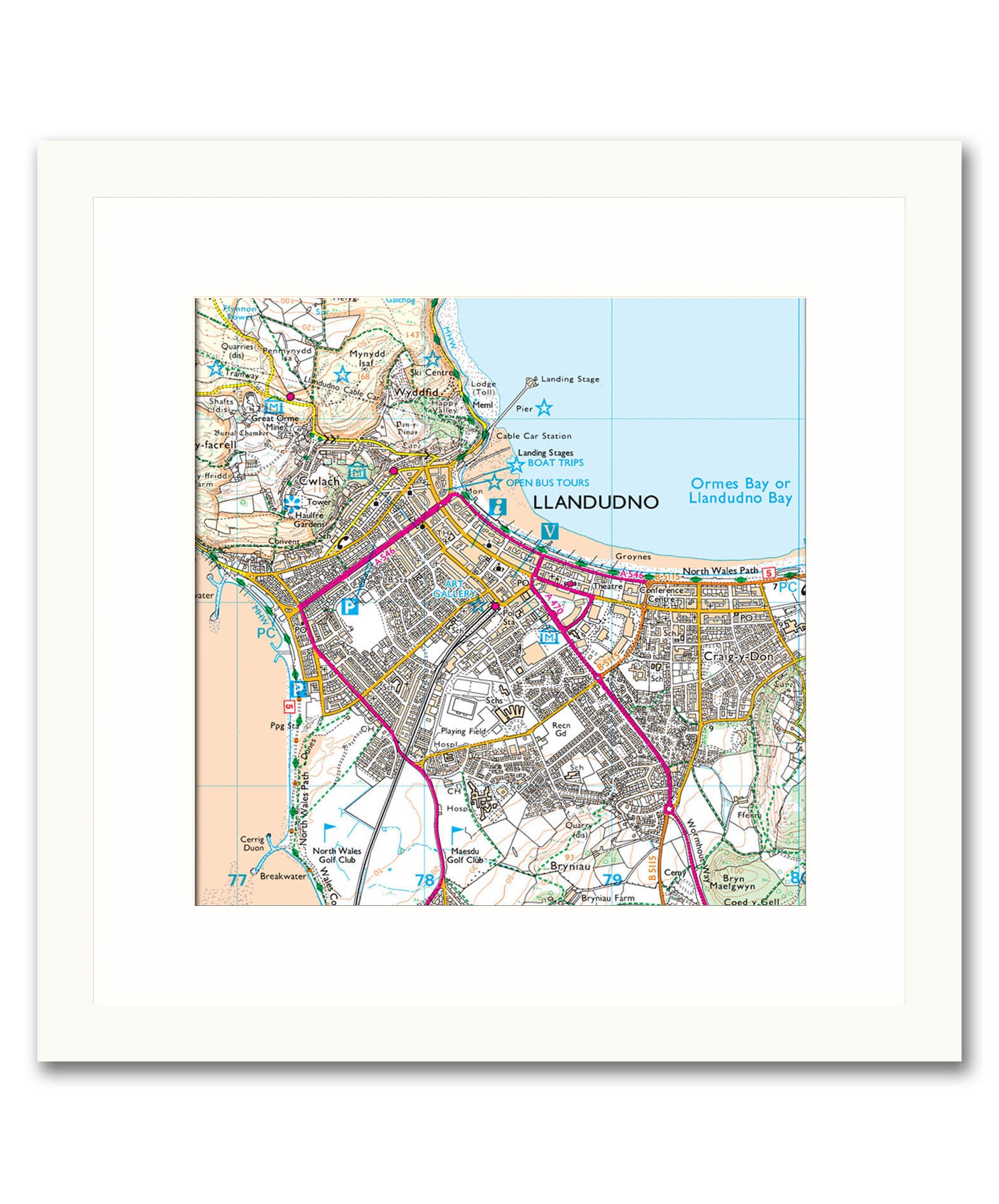 Os Map Picture Framed Map - Custom Ordnance Survey Explorer Map from Love Maps On...