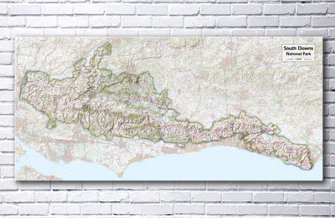 South Downs National Park - Map Poster