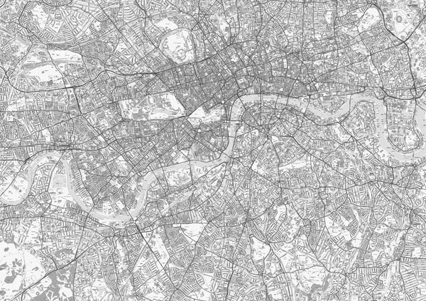 Map Wallpaper - Custom Ordnance Survey Street Map from Love Maps On...