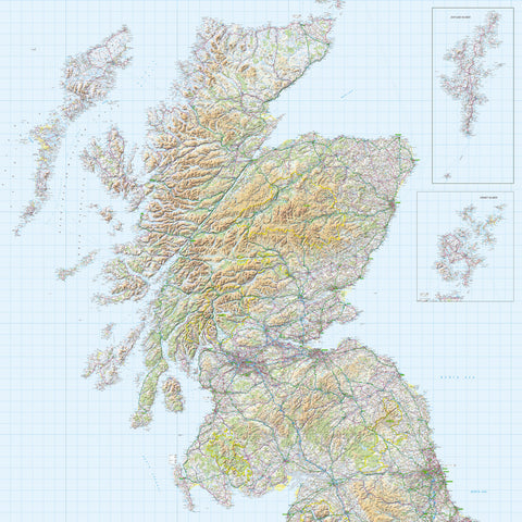 Map Wallpaper - Scotland