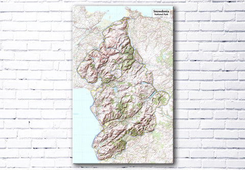 Snowdonia National Park - Map Poster