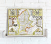 Map Canvas - Vintage County Map - Staffordshire - Love Maps On...