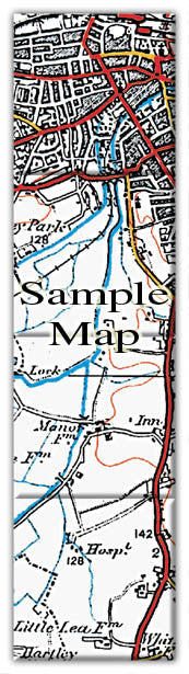 Ceramic Map Tiles - Personalised Vintage Ordnance Survey 1920's (Popular Series) - Love Maps On... - 3