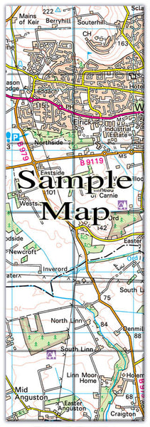 Ceramic Map Tiles - Personalised Ordnance Survey Landranger Map from ...