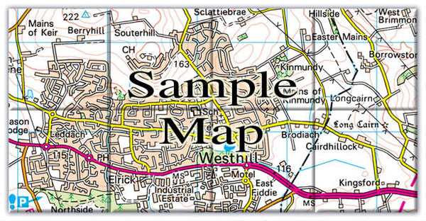 Ceramic Map Tiles - Personalised Ordnance Survey Landranger Map from ...