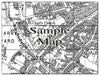 Ceramic Map Tiles - Personalised Vintage Ordnance Survey High Detail Victorian Street Map - Love Maps On... - 20