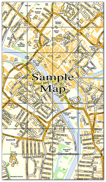 Ceramic Map Tiles - Personalised Ordnance Survey Street Map from Love ...
