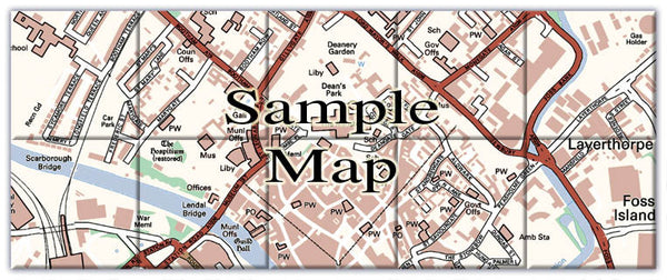 Ceramic Map Tiles - Personalised Ordnance Survey Street Map Classic ...