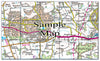 Ceramic Map Tiles - Personalised Ordnance Survey Landranger Map - Love Maps On... - 28