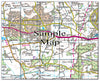 Ceramic Map Tiles - Personalised Ordnance Survey Landranger Map - Love Maps On... - 29