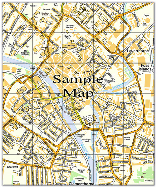 Ceramic Map Tiles - Personalised Ordnance Survey Street Map from Love ...