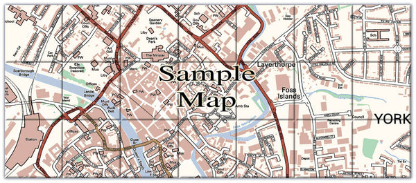 Ceramic Map Tiles - Personalised Ordnance Survey Street Map Classic ...