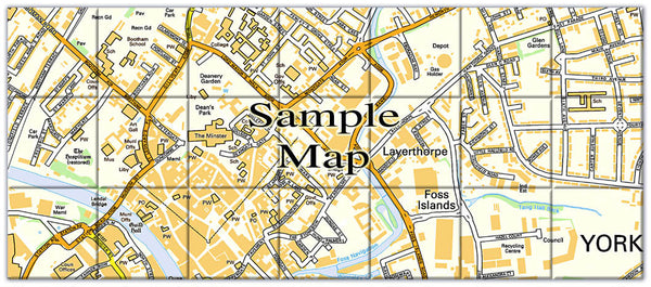 Ceramic Map Tiles - Personalised Ordnance Survey Street Map from Love ...