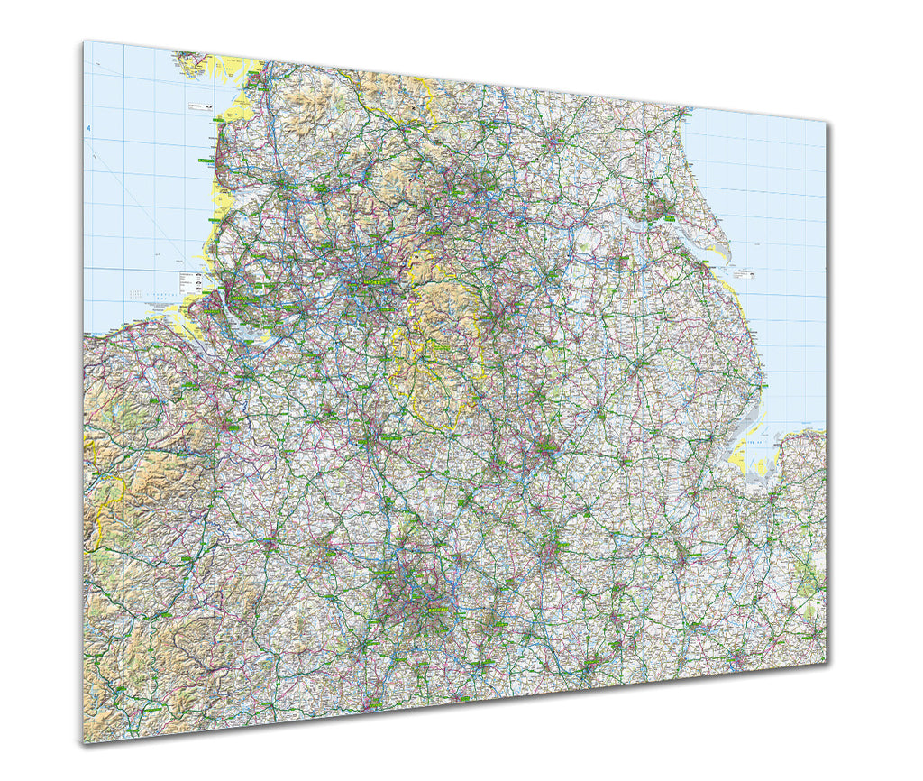 Map Poster - GB Regional Map - The Midlands - Love Maps On...