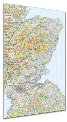 Map Poster - GB Regional Map - Scotland (southeast)