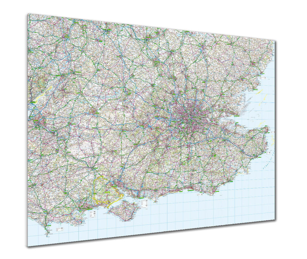 Map Poster - GB Regional Map - Southeast England - Love Maps On...