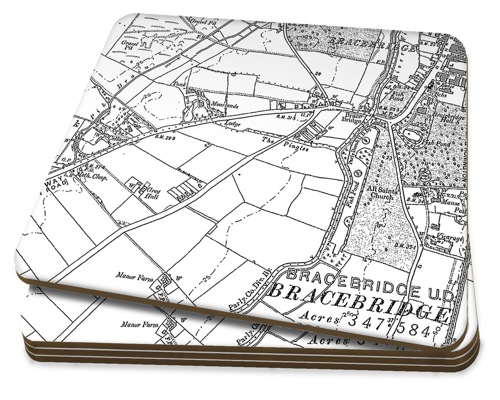 Map Coasters - Personalised Victorian Street Map