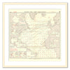 Framed Vintage Nautical Chart - Admiralty Chart 5124 - North Atlantic Ocean