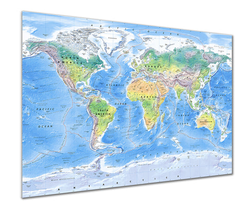 Map Poster - Physical World Map