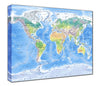 Map Canvas - Physical World Map - Love Maps On... - 2