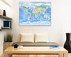 Map Canvas - Physical World Map - Love Maps On... - 3
