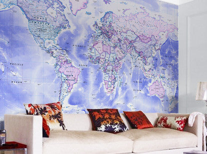 Map Wallpaper - Political World Map - Classic