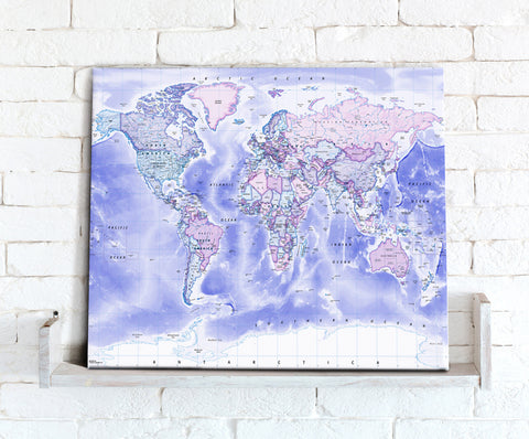 Map Canvas - Political World Map - Classic