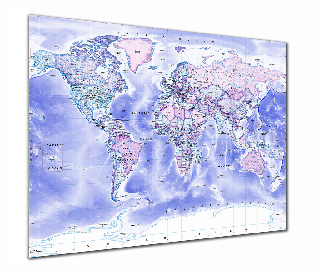 Map Poster - Political World Map - Classic - Love Maps On... - 1