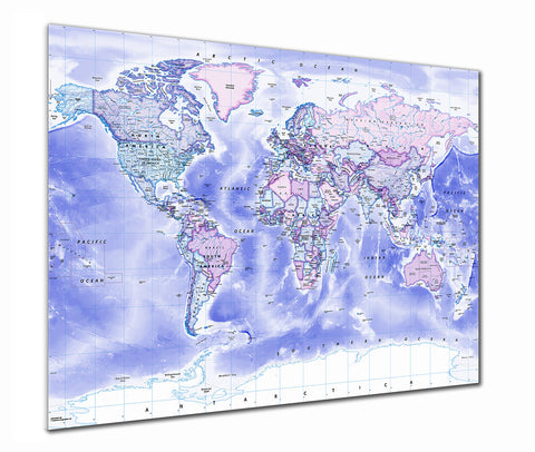 Map Poster - Political World Map - Classic