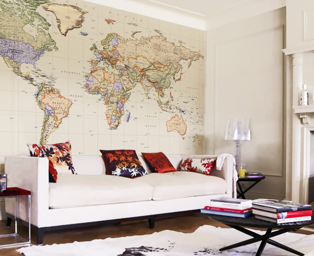 Map Wallpaper - Political World Map - Empire - Love Maps On... - 1