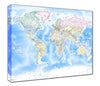 Map Canvas - Political World Map -  Traditional - Love Maps On... - 2
