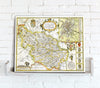Map Canvas - Vintage County Map - Yorkshire, West Riding - Love Maps On...