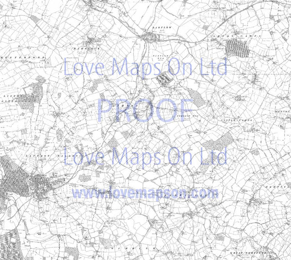 Map Wallpaper - Personalised Vintage Ordnance Survey Map from Love Maps ...