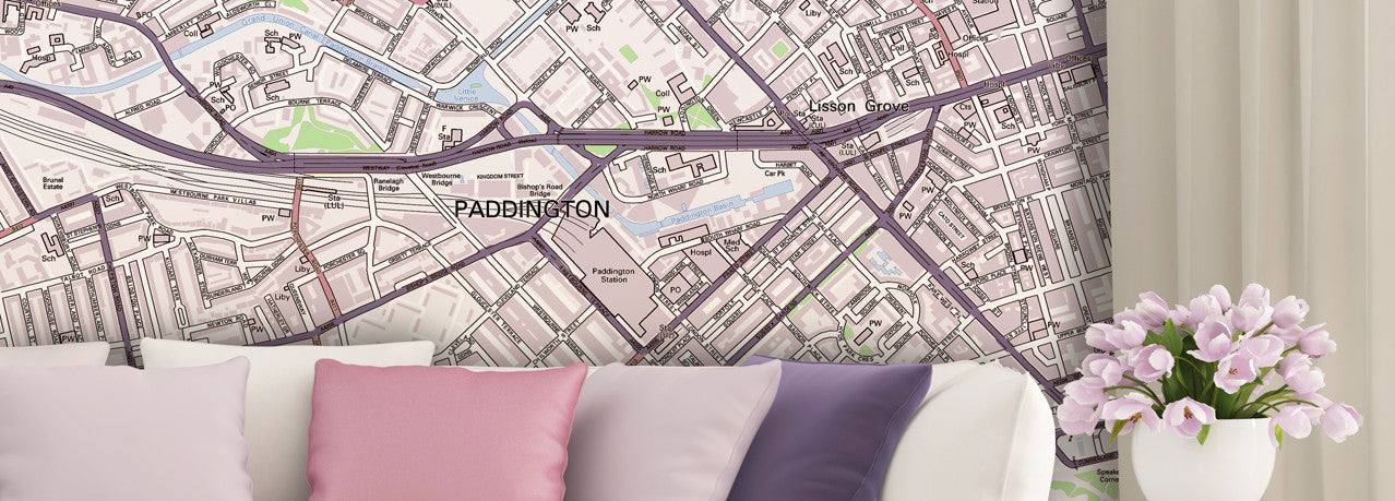 Custom Map Wallpaper