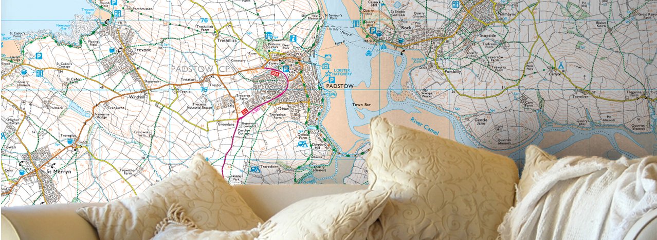 Custom Map Wallpaper